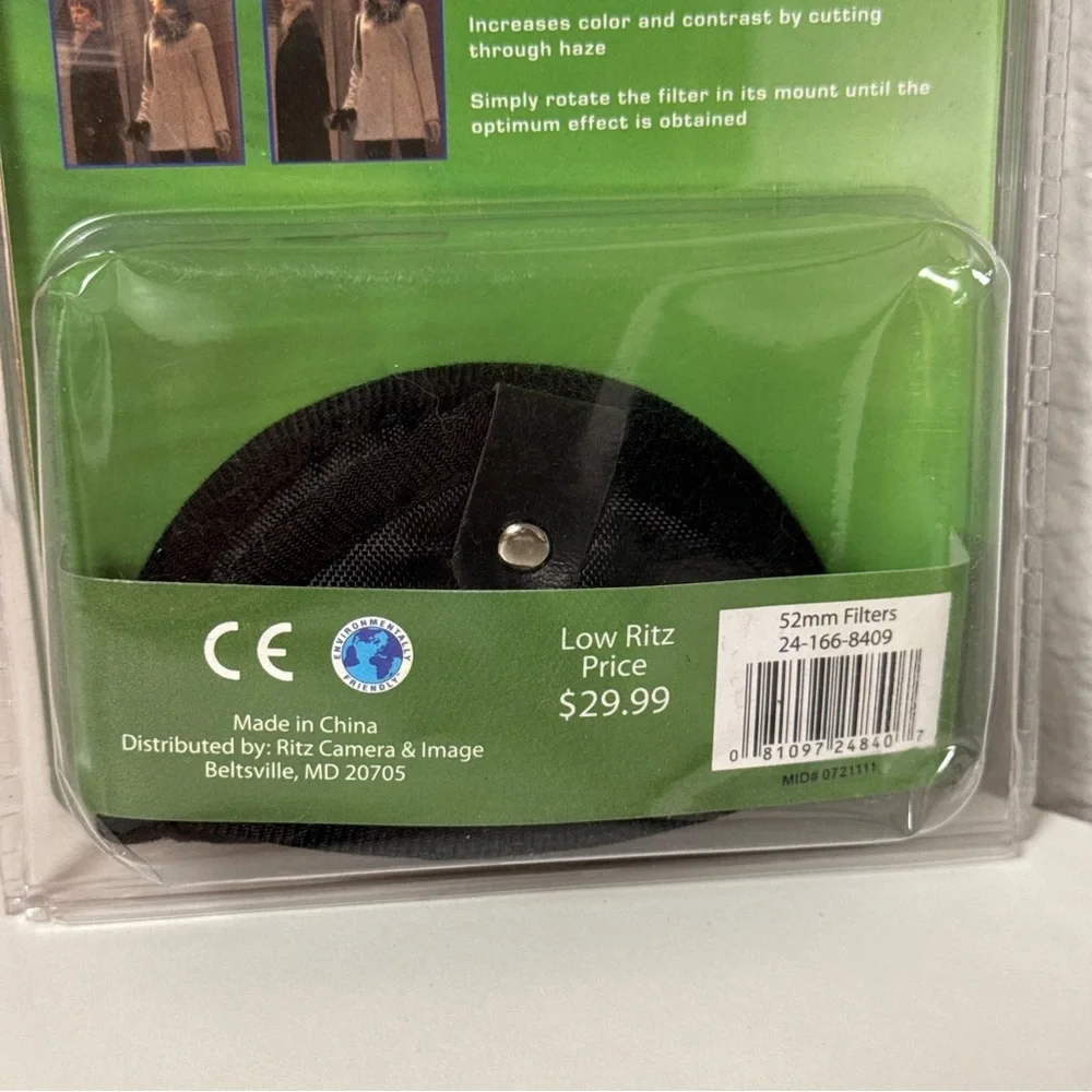 Tristar Optics Filter Bonus Pack 52mm (UV Filter, Polarizer Filter, Pouch) -NEW